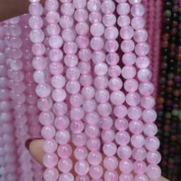Natural stone beads Pink Crystal 4/6/8/10/12mm Round Ball loose beads for Jewelry Making Necklace DIY Bracelets Accessories