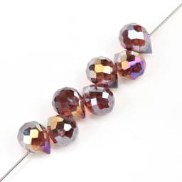 10*8mm Czech Crystal Waterdrop Beads Shiny Faceted Glass Strawberry Beads for Jewelry Making Needlework DIY Handmade Accessories