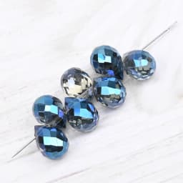 10*8mm Czech Crystal Waterdrop Beads Shiny Faceted Glass Strawberry Beads for Jewelry Making Needlework DIY Handmade Accessories
