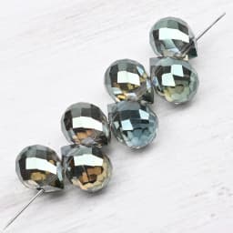 10*8mm Czech Crystal Waterdrop Beads Shiny Faceted Glass Strawberry Beads for Jewelry Making Needlework DIY Handmade Accessories