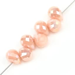 10*8mm Czech Crystal Waterdrop Beads Shiny Faceted Glass Strawberry Beads for Jewelry Making Needlework DIY Handmade Accessories