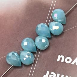 10*8mm Czech Crystal Waterdrop Beads Shiny Faceted Glass Strawberry Beads for Jewelry Making Needlework DIY Handmade Accessories