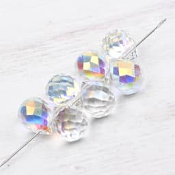 10*8mm Czech Crystal Waterdrop Beads Shiny Faceted Glass Strawberry Beads for Jewelry Making Needlework DIY Handmade Accessories