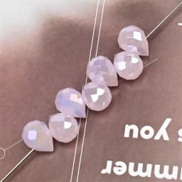 10*8mm Czech Crystal Waterdrop Beads Shiny Faceted Glass Strawberry Beads for Jewelry Making Needlework DIY Handmade Accessories