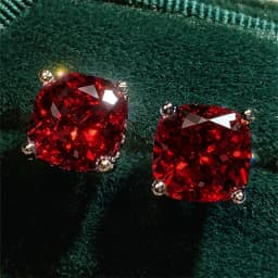 Huitan Women Crystal Cubic Zirconia Stud Earrings High-quality Fashion Versatile Female Everyday Earrings Temperament Jewelry