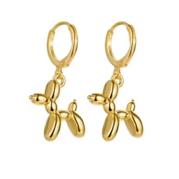 Popular Balloon Dog Pendant Dangle Earrings For Women Metal Style Cute Canimal Hoop Earring Fashion Jewelry Wedding Party Gifts