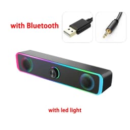 Bluetooth Speaker 4D Surround Soundbar Wired Computer Speakers Stereo Subwoofer Sound Bar for Laptop PC Theater TV Aux 3.5mm