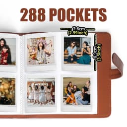 1 pc, 288 pockets Photo Album for Instax Square SQ1/SQ6/SQ10/SQ20/SQ40 Camera Kodak Mini 3 Square,Mini Shot 3 Square
