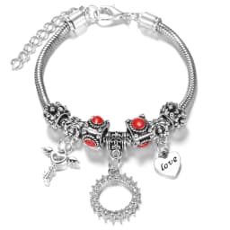 Multi Style Rhinestone 6 Color Beaded Bangle Lobster Buckle Adjustable Snake Chain Elephant Bracelet Pendant Woman Jewelry Gift