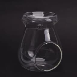 Nordic Home Decor Glass Candle Heat Resistant Oil Furnace Aroma Burner Holder Candlestick Vase Romantic Wedding Decoration
