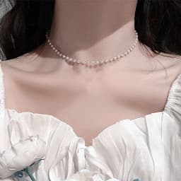 New Beads Women's Neck Chain Kpop Pearl Choker Necklace Gold Color Goth Chocker Jewelry On The Neck Pendant 2026 Collar For Girl