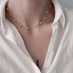 New Beads Women's Neck Chain Kpop Pearl Choker Necklace Gold Color Goth Chocker Jewelry On The Neck Pendant 2026 Collar For Girl