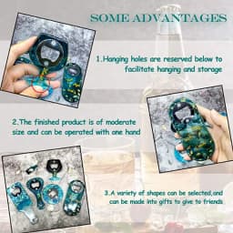 DIY Bottle Opener Tools Set Resin Molds Beer Opener Silicone Mold Making Jewelry Casting Wine Corkscrew Screwdriver Wrench Kit