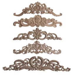 Apliques Pared Acento Calcomanías Decorativas Tallado En Para Muebles Esquina Onlay Decoración Del Hogar Calcomanía Floral