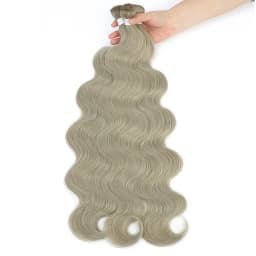 Body Wave Bundles Hair Weave Bundles 1/3 PCS Synthetic Hair Bundles Natural /Jet Black Fake Hair Extensions