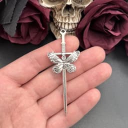 3pcs 78*28mm New Alloy Charm Butterfly Sword Charms Pendant Designer Charms for Jewelry Making DIY Jewelry Findings