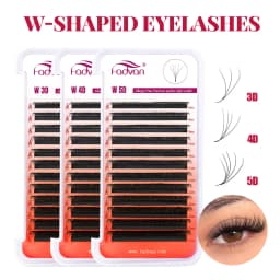 FADVAN W Shape 3D/4D/5D/6D Premade Fans Eyelash Extensions Automatic Flowering Natural Soft Professional Lashes
