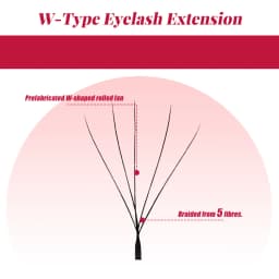 FADVAN W Shape 3D/4D/5D/6D Premade Fans Eyelash Extensions Automatic Flowering Natural Soft Professional Lashes