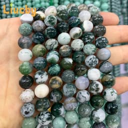 Natural White tree patterned agate Smooth Loose Handmade For Jewelry Making DIY Earrings Charm Bracelet 15" Strand 4/6/8/10/12mm