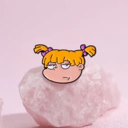 Naughty Cool Girl Enamel Pins Custom Yellow Haired Girl Brooches Lapel Badges Cartoon Funny Jewelry Gift for Friends