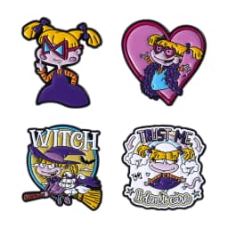 Naughty Cool Girl Enamel Pins Custom Yellow Haired Girl Brooches Lapel Badges Cartoon Funny Jewelry Gift for Friends