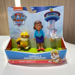 Original Paw Patrol Mayor Goodway Chickaletta Humdinger Danny Yumi Captain Turbot Chase Hero Figure Set Boys Girls Children Toy