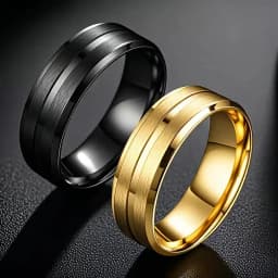 Fashion 8mm Men's Black Tungsten Wedding Band Rings Black Groove Beveled Edge Engagement Ring for Men's Valentine Gifts Jewelry