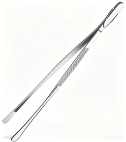 12inch Kitchen Tweezers Fine Tweezer Tongs Extra-Long Stainless Steel Cooking Tweezers for Kitchen Food Cooking Sea Food and BBQ