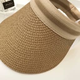 Woman New Fashion Sun Hats Female Outdoor Visor Beach Caps Breathable Empty Top Straw Cap Female Anti-UV Beach Cap
