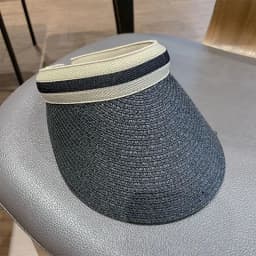 Woman New Fashion Sun Hats Female Outdoor Visor Beach Caps Breathable Empty Top Straw Cap Female Anti-UV Beach Cap