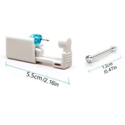 EVISPOL1Pc Disposable Sterile Ear Piercing Kit Cartilage Tragus Helix Piercing Gun No Pain Piercer Tool Machine Set Stud Jewelry