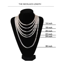 Hip Hop Jewelry Cubic Zirconia Iced Out Tennis Chain Iced Out 18k Gold Plated Bling Necklace For Women Drop Shipping