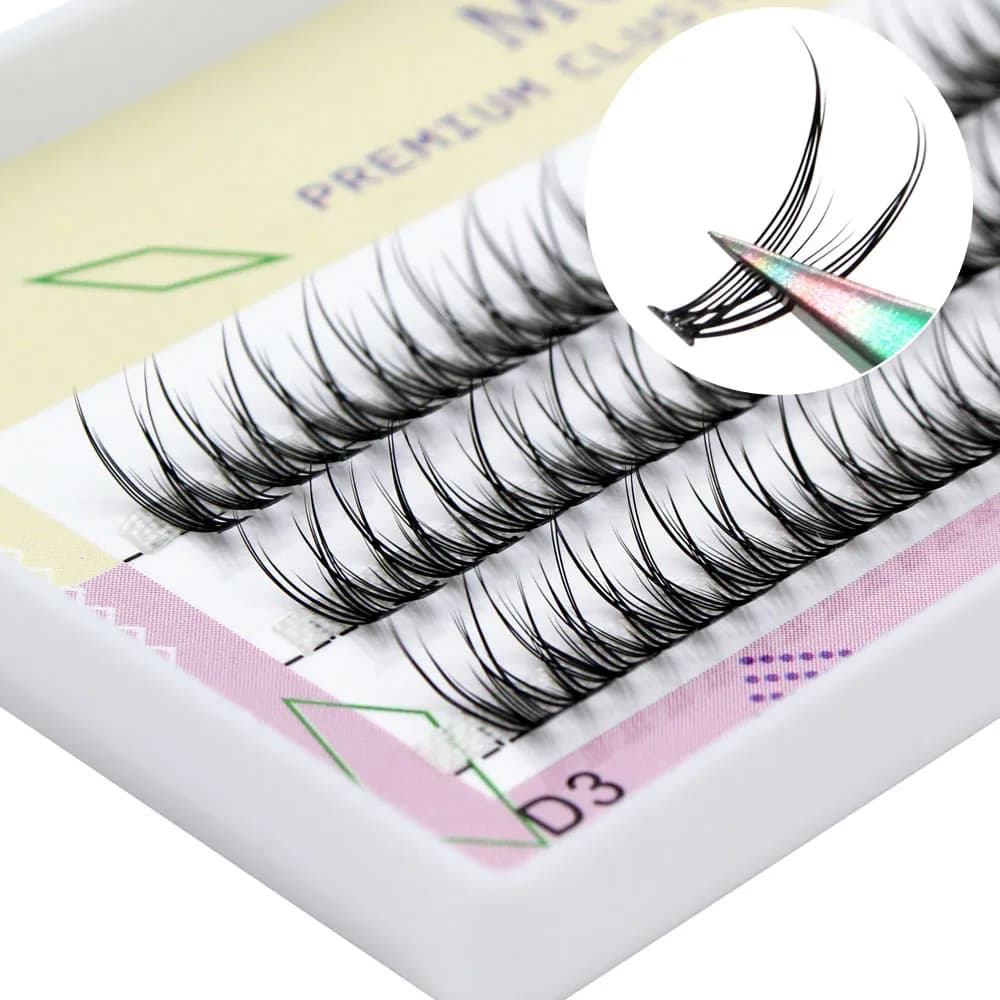 MUYD High Quality Makeup V-Shaped Eyelashes Encrypted False Eyelashes Natural And Soft Dovetail Extension False Eyelashes