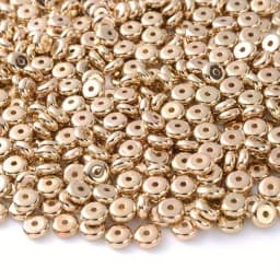 200PCS Mixed Color 6mm CCB Charm Spacer Wheel Bead Round Loose Beads Gold Silver For DIY Jewelry Making Accessories