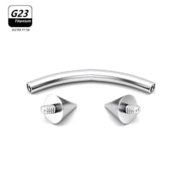 1/5/50pcs G23 Titanium ASTM-F136 Piercings Eyebrow Zircon Earring Internal Thread Eyebrow Body Jewelry Wholesale