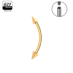 1/5/50pcs G23 Titanium ASTM-F136 Piercings Eyebrow Zircon Earring Internal Thread Eyebrow Body Jewelry Wholesale