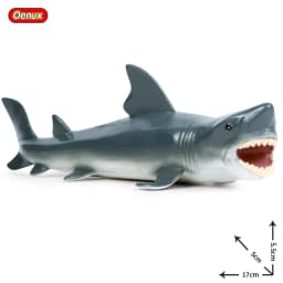Oenux Ocean Animals Action Figures Sealife Shark Whare Megalodon Model Figurines PVC Home Decoration Kid Cognitive Education Toy