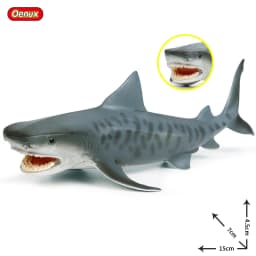 Oenux Ocean Animals Action Figures Sealife Shark Whare Megalodon Model Figurines PVC Home Decoration Kid Cognitive Education Toy