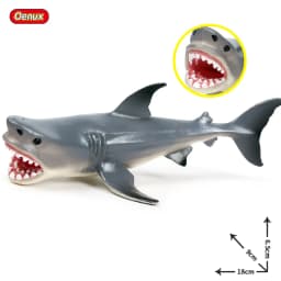 Oenux Ocean Animals Action Figures Sealife Shark Whare Megalodon Model Figurines PVC Home Decoration Kid Cognitive Education Toy