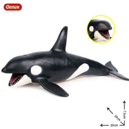 Oenux Ocean Animals Action Figures Sealife Shark Whare Megalodon Model Figurines PVC Home Decoration Kid Cognitive Education Toy