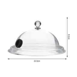 Molecular Cuisine Smoke Hood Food Grade Lid Dome Cover For Smoker Gun Accessory Smoke Infuser Cake Steak Cover Kitchen Food Dish