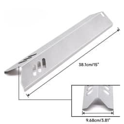 2/4 pcs Grill Heat Tents Stainless Steel Universal Grill Heat Tents for Gas Grill Burners Cover Flame Tamers Replacements
