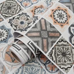 Tile 3D Waterproof Cabinet Wallpaper Home Decor Furniture Vinyl Wall Self Adhesive PVC Wallpaper Kitchen Cabinet Door Sticker