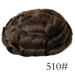0.03mm Ultra-Thin Skin Invisible Wig Male Natural Hairline Men Capillary Prosthesis Men Toupee Human Hair System Unit Hairpiece