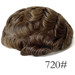 0.03mm Ultra-Thin Skin Invisible Wig Male Natural Hairline Men Capillary Prosthesis Men Toupee Human Hair System Unit Hairpiece