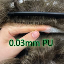 0.03mm Ultra-Thin Skin Invisible Wig Male Natural Hairline Men Capillary Prosthesis Men Toupee Human Hair System Unit Hairpiece