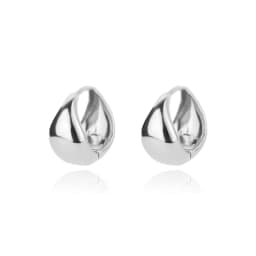 Chunky Flat Small Circle Hoop Earrings For Women Charm Sliver Color Stainless Steel Geometric Earrings Minimalist Jewelry