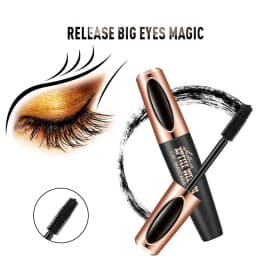 1pcs 4D Mascara Thick Slender Curly Waterproof and Sweatproof 24h Lasting Effect Without Smudge Mascara Makeup Tools