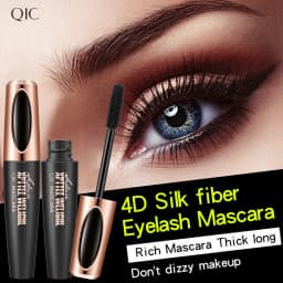 1pcs 4D Mascara Thick Slender Curly Waterproof and Sweatproof 24h Lasting Effect Without Smudge Mascara Makeup Tools