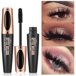 1pcs 4D Mascara Thick Slender Curly Waterproof and Sweatproof 24h Lasting Effect Without Smudge Mascara Makeup Tools